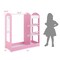 Kids Dress Up Storage Space with 2 Open Shelves and 2 Bottom Storage Layers